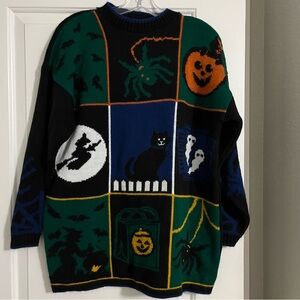 Vintage Halloween Sweater, Size Medium